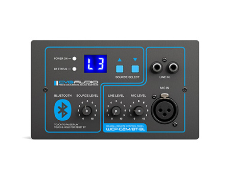 CVGAUDIO WCP-C2M/BT-BL, настенный зональный контроллер управления CVGAUDIO WCP-C2M/BT-BL, настенный зональный контроллер управления