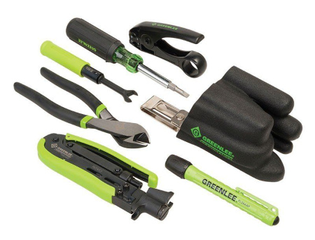 Greenlee 46602 - набор для работы с коаксиальным кабелем (короткие коннекторы)