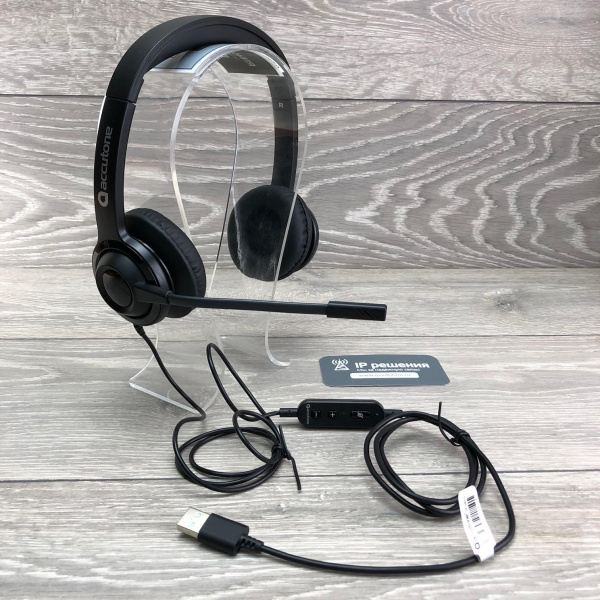Accutone UB210 USB, USB мультимедийная гарнитура, два наушника Accutone UB210 USB, USB мультимедийная гарнитура, два наушника