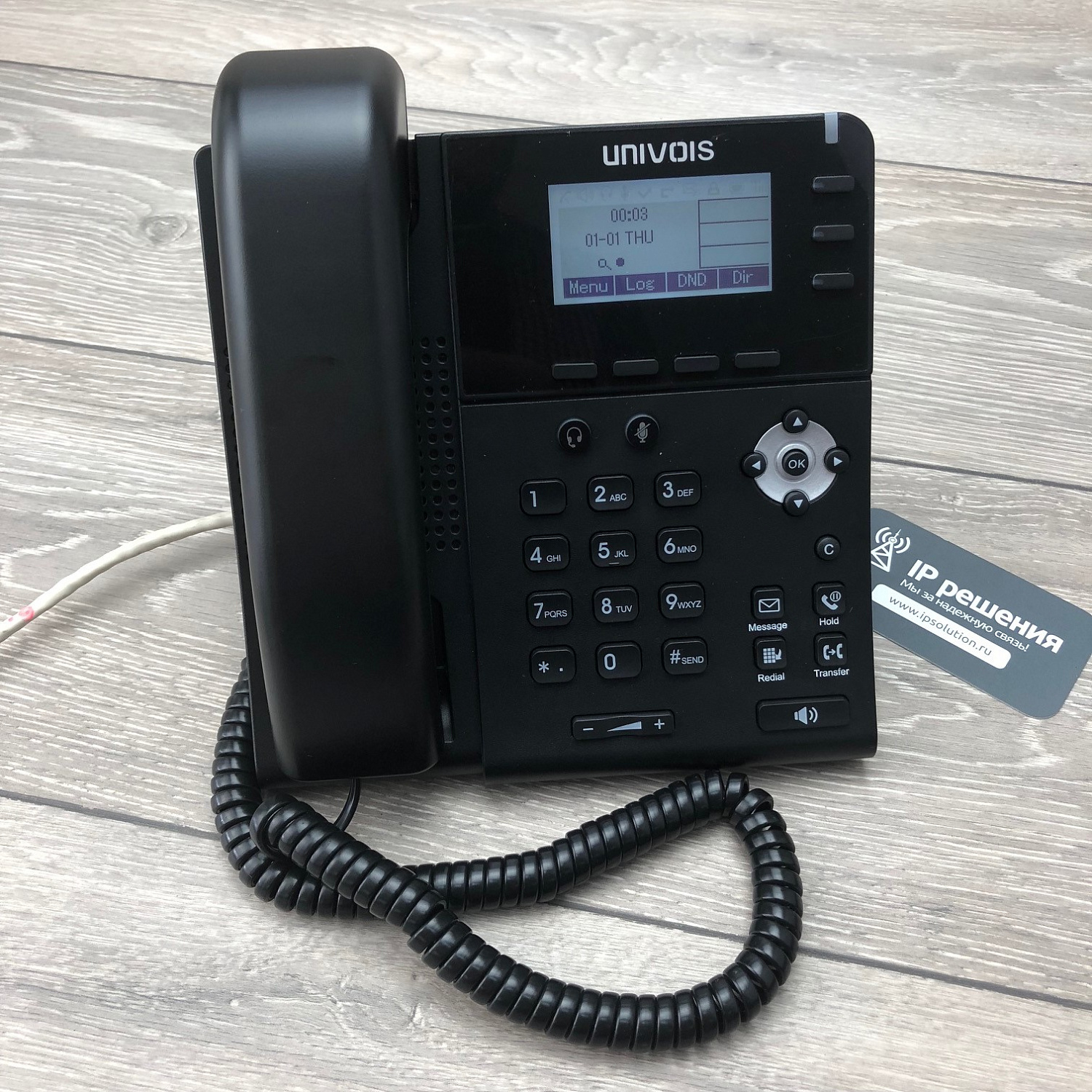 UNIVOIS U1, IP-телефон, 3 SIP-аккаунта, POE, Bluetooth UNIVOIS U1, IP-телефон, 3 SIP-аккаунта, POE, Bluetooth