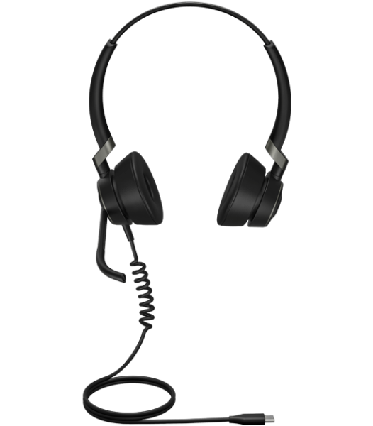 Jabra Engage 50 Stereo, проводная компьютерная гарнитура с USB-C Jabra Engage 50 Stereo, проводная компьютерная гарнитура с USB-C