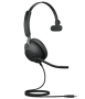 Jabra Evolve2 40 (24089-899-899), проводная гарнитура для компьютера, USB-C, MS Mono