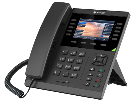 IPmatika TR31S, ip-телефон (25 аккаунтов, цветной дисплей 4.3", 1000Мбит/с, поддержка модулей расширения, USB, PoE)