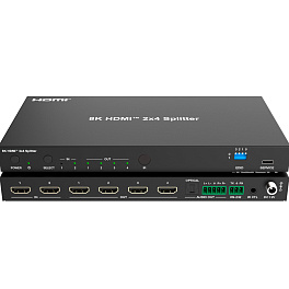 Lideo SP24AP-8K, сплиттер HDMI 2x4