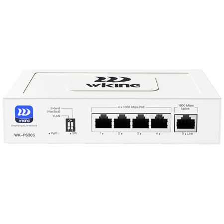 WI-TEK WK-PS305 v2, неуправляемый коммутатор c PoE