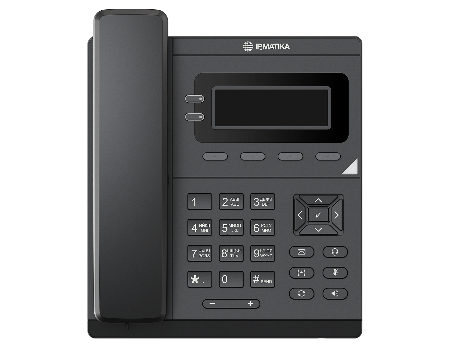 IPmatika TR11P, ip-телефон (4 аккаунта, дисплей 2.75", 100Мбит/с, PoE)