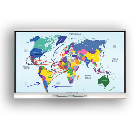 Интерактивный дисплей модель SBID-6265 interactive flat panel (в составе интерактивной панели SBID-6065 и встраиваемого компьютера AM40 EDU) с технологией iQ и ключом активации SMART Learning Suite