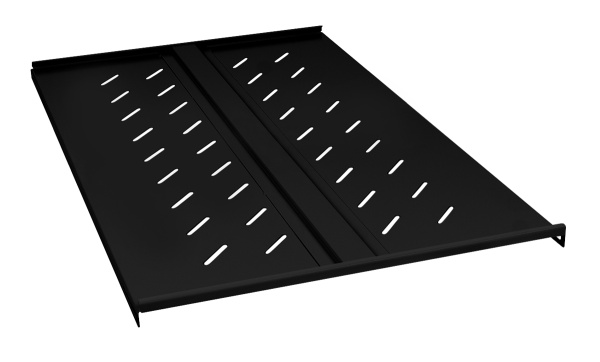 Cabeus, SH-J018-FC-1200-100KG-BK, полка 19" перфорированная глубиной 900 мм для напольных шкафов глубиной 1200 мм, усиленная до 100кг, цвет черный (RAL 9004) Cabeus, SH-J018-FC-1200-100KG-BK, полка 19" перфорированная глубиной 900 мм для напольных шкафов глубиной 1200 мм, усиленная до 100кг, цвет черный (RAL 9004)