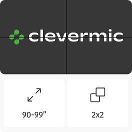 Видеостена 2x2 CleverMic W49-3.5-500 98"