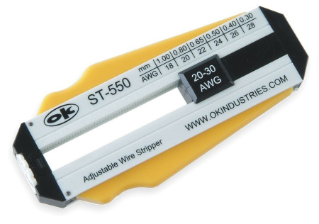OK ST-550 - прецизионный стриппер для провода 0,3 - 1 мм OK ST-550 - прецизионный стриппер для провода 0,3 - 1 мм