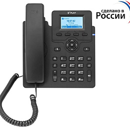 ФЛАТ-ПРО FLAT-PHONE C10P/RU, ip-телефон (2 SIP-аккаунта, 2 порта 10/100BASE-T (RJ-45), ЖК-дисплей, PoE, адаптер питания 220В, РЕЕСТР)