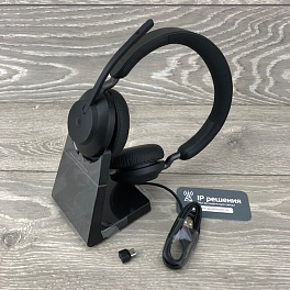 Гарнитура Jabra Evolve2 65, Link380c UC Stereo Stand Black (26599-989-889)