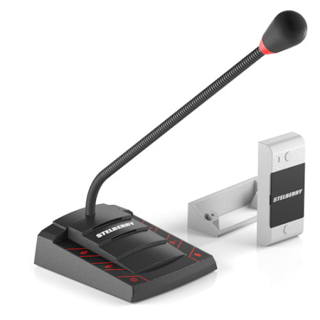 Stelberry S-400, дуплексное переговорное устройство "клиент-кассир" c выходом для записи переговоров