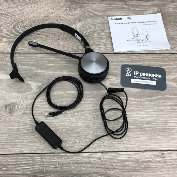 Yealink YHS36 Mono, телефонная гарнитура Yealink YHS36 Mono, телефонная гарнитура