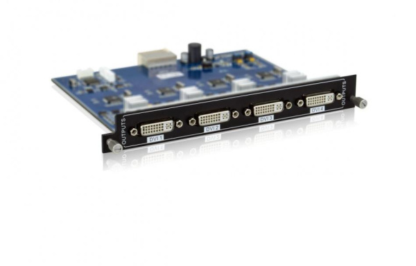 Плата выходная для модульного матричного коммутатора Digis MMA-O4-DS, 1080P, x4 DVI (бесподрывный до 1080P)