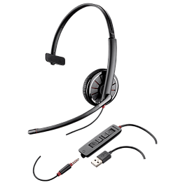 Plantronics BlackWire C315.1, проводная гарнитура  (разъемы USB и jack 3.5мм)