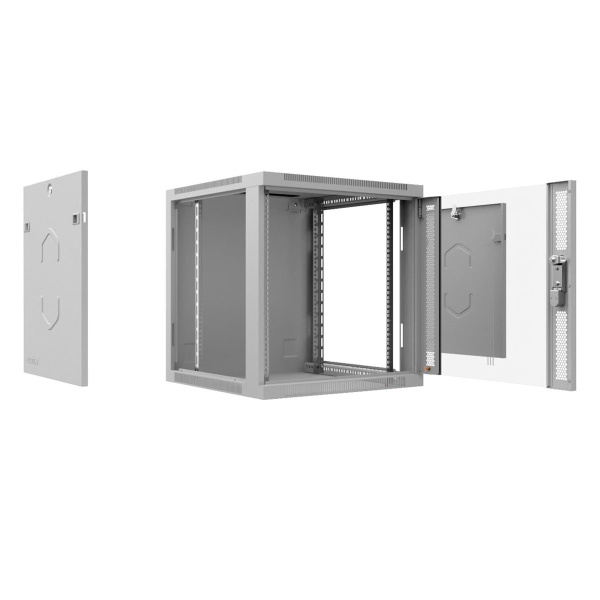 Cabeus, SH-05F-9U60/35m, шкаф телекоммуникационный настенный 19" 9U 600x350x501mm (ШхГхВ) дверь металл Cabeus, SH-05F-9U60/35m, шкаф телекоммуникационный настенный 19" 9U 600x350x501mm (ШхГхВ) дверь металл