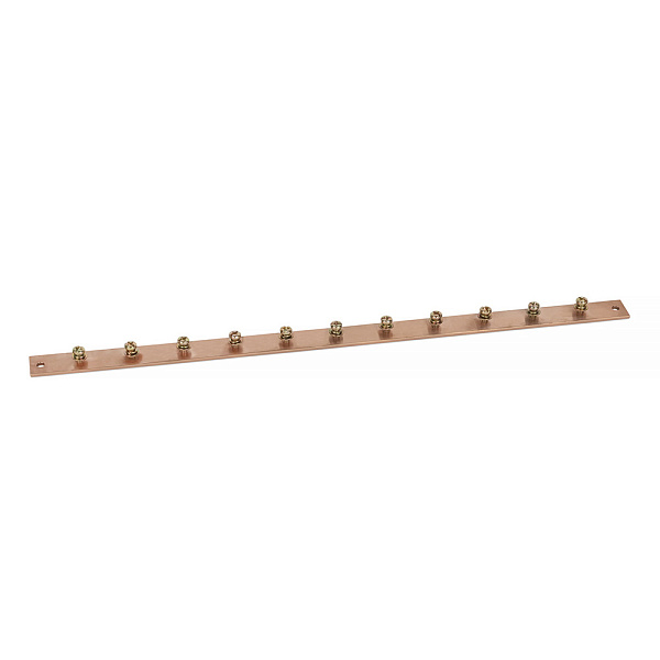 Cabeus, CGB-IN-1U-11-19, медная шина заземления, 11 точек подключения, 19" дюймов