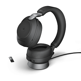 Гарнитура Jabra Evolve2 85, Link380a UC Stereo Stand Black (28599-989-989)