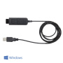 Комплект JPL-611-PB+BL-054MS+P, профессиональная проводная гарнитура с шумоподавлением, разъем QD, два динамика, USB адаптер с кнопками управления Комплект JPL-611-PB+BL-054MS+P, профессиональная проводная гарнитура с шумоподавлением, разъем QD, два динамика, USB адаптер с кнопками управления