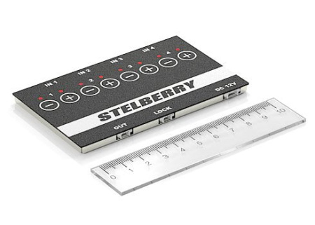 Stelberry MX-300, 4-канальный цифровой аудиомикшер с сенсорным управлением для смешивания аудиосигналов с микрофонов