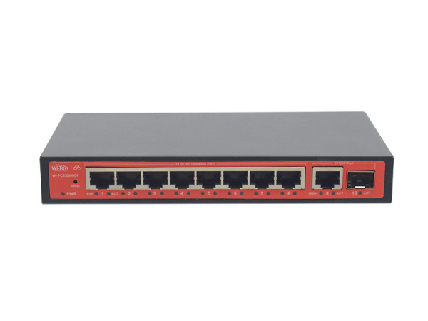 Wi-Tek WI-PCES308GF, коммутатор 8 портов Gigabit Ethernet, РОЕ 802.3af/at. Wi-Tek WI-PCES308GF, коммутатор 8 портов Gigabit Ethernet, РОЕ 802.3af/at.