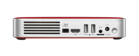 Мультимедийный ультрапортативный LED-проектор Vivitek Qumi Q38-RD (DLP, Full HD, 600 ANSI Lm, 10000:1, 1.2:1, HDMI, Audio-Out (Mini-Jack), USB A (x2), SD (microSD card slot), 30000 часов, 0,746 кг., цвет красный)Высококачественный мультимедийный проектор