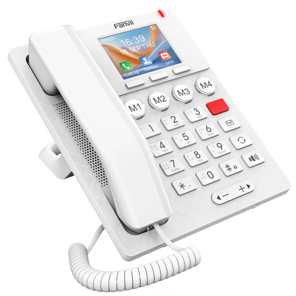 Fanvil X306-W, ip-телефон с большими кнопками (шрифт Брайля, белый)