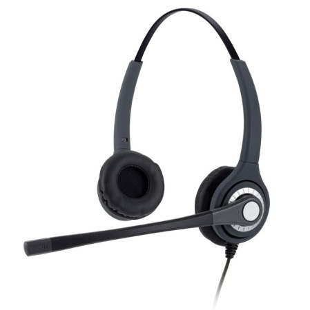 JPL-402S-PB, проводная гарнитура со всенаправленным шумоподавлением, разъем QD, два динамика