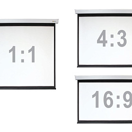 Экран настенный с электроприводом Digis DSEF-1111, формат 1:1, 203" (368x377), MW