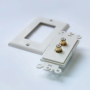 CVGaudio WLP02-R, декоративная розетка для подключения сигнального двухканального кабеля