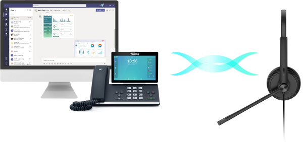Yealink UH34 Dual Teams, USB стерео гарнитура для MS Teams Yealink UH34 Dual Teams, USB стерео гарнитура для MS Teams