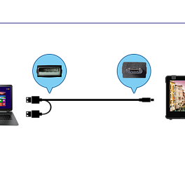 IPSOLUTION IPS-500342, кабель USB-A - micro-USB для питания и сенсора