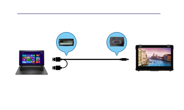 IPSOLUTION IPS-500342, кабель USB-A - micro-USB для питания и сенсора