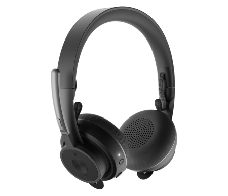 Logitech Zone Wireless MS Teams Headset, беспроводная Bluetooth гарнитура