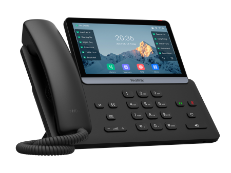 Yealink SIP-T77U, ip-телефон (7" цветной сенсорный экран, 2 порта USB, 16 аккаунтов, BLF,  PoE, GigE, без БП)