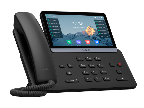 Yealink SIP-T77U, ip-телефон (7" цветной сенсорный экран, 2 порта USB, 16 аккаунтов, BLF,  PoE, GigE, без БП)