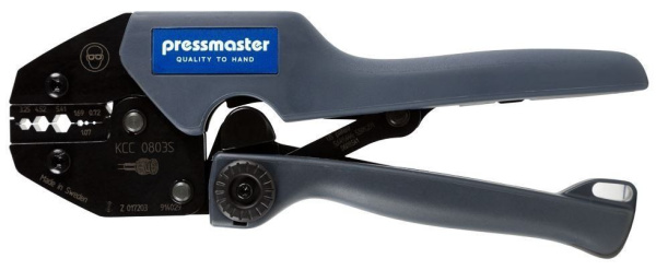 Pressmaster KCC 0803S - кримпер для обжима коаксиальных коннекторов BNC, TNC на кабель RG 58, 174, 188, 316 (3.25/ 4.52/ 5.41/ 1.69/ 1.07/ 0.7 мм) Pressmaster KCC 0803S - кримпер для обжима коаксиальных коннекторов BNC, TNC на кабель RG 58, 174, 188, 316 (3.25/ 4.52/ 5.41/ 1.69/ 1.07/ 0.7 мм)