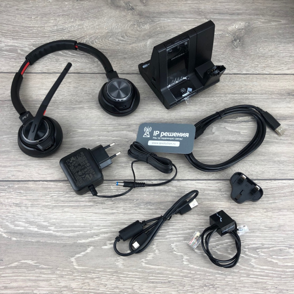 Plantronics Savi W8220/A, беспроводное DECT-решение для компьютера, смартфона и стационарного телефона Plantronics Savi W8220/A, беспроводное DECT-решение для компьютера, смартфона и стационарного телефона