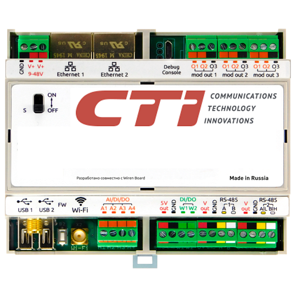 Wiren Board 7, аппаратная база для CTI модульный контроллер