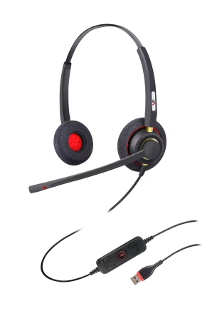 VoiceXpert VXH-500DM-S, проводная USB-гарнитура
