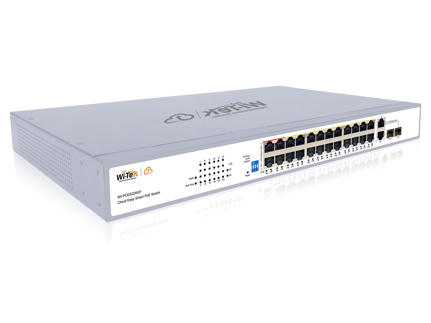 WI-TEK WI-PCES226GF, настраиваемый коммутатор PoE