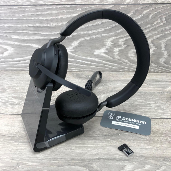 Гарнитура Jabra Evolve2 65, Link380a UC Stereo Stand Black (26599-989-989) Гарнитура Jabra Evolve2 65, Link380a UC Stereo Stand Black (26599-989-989)