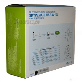 Skypemate USB-W1DL, Беспроводной USB VoIP-телефон (черный)