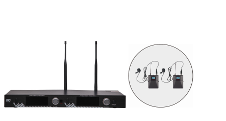 ITC T-521UL,  радиосистема, 2 петличных микрофона