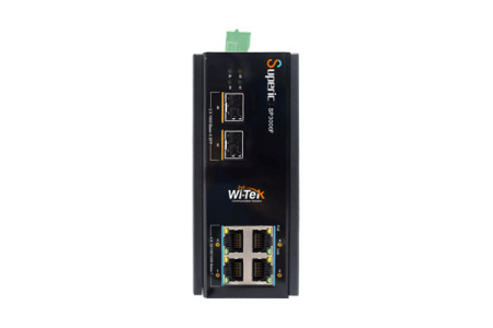 WI-TEK SP3006F-BT, промышленный коммутатор 6 портов