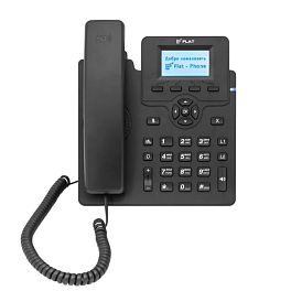 ФЛАТ-ПРО FLAT-PHONE C10, ip-телефон  (2 SIP-аккаунта, 2 порта 10/100BASE-T (RJ-45), ЖК-дисплей, PoE)