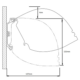 Экран с электроприводом Kauber Red Label Tensioned BT Cinema, 77" 16:9 Clear Vision, 96x170 см. дроп 80 см., длина корпуса 202 см.