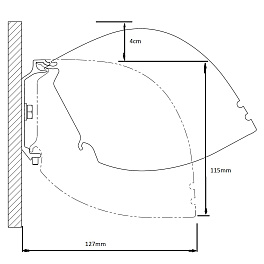 Red Label Tensioned BT Cinema 104" 16:9 129x230 дроп 60 см. Clear Vision