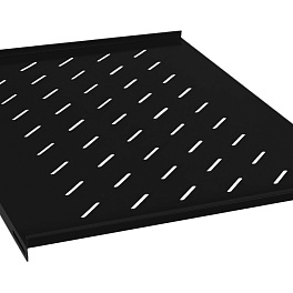 Cabeus, SH-J018-FC-1000-BK, полка 19" перфорированная глубиной 700 мм для напольных шкафов глубиной 1000 мм, цвет черный (RAL 9004)